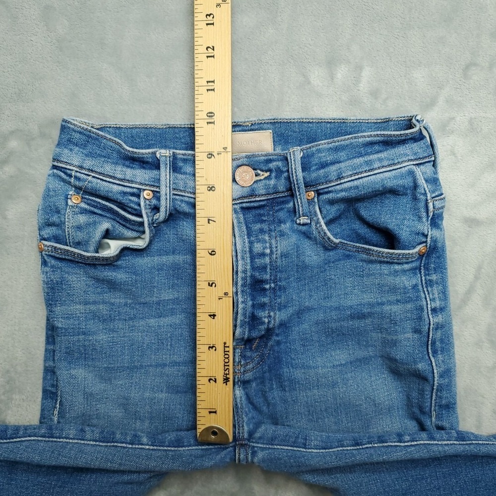 Mother Jeans Womens 23Blue Denim Super Stunner Ankle Double Vision Heart Pocket - Picture 14 of 16
